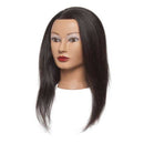 Maniquí de cabello negro Diane Reese de 20-22 pulgadas, 100% cabello humano D309 (B00028)