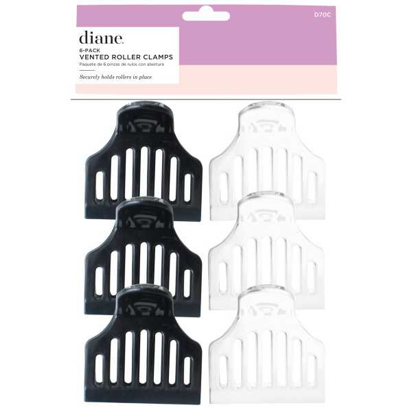 DIANE VENTED ROLLER CLAMPS 6 PACK D70C (B00030)