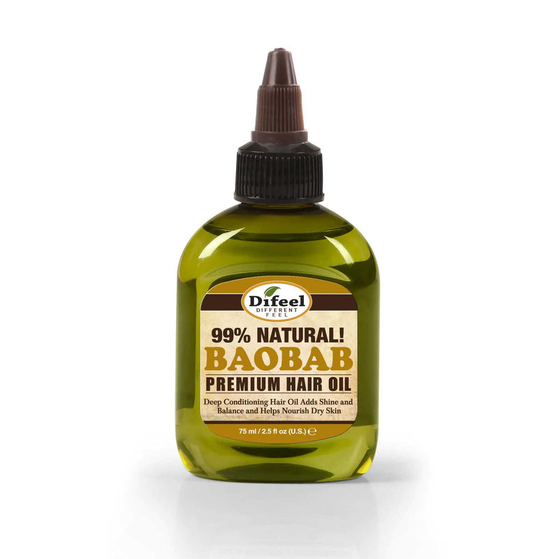 DIFEEL PREMIUM NATURAL HAIR OIL - BAOBAB OIL 2.5 OZ. (B00146)