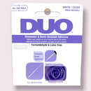 DUO, Adhesivo para pestañas postizas con agua de rosas y biotina, blanco/transparente, 5,1 g (B00078)