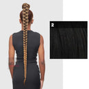 Goma para coleta con cordón ajustable, pinza para trenzar, toque STB WHIP 40"