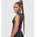 Goma para coleta con cordón ajustable, pinza para trenzar, toque STB WHIP 40"