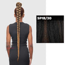 Goma para coleta con cordón ajustable, pinza para trenzar, toque STB WHIP 40"