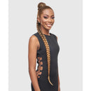 Goma para coleta con cordón ajustable, pinza para trenzar, toque STB WHIP 40"