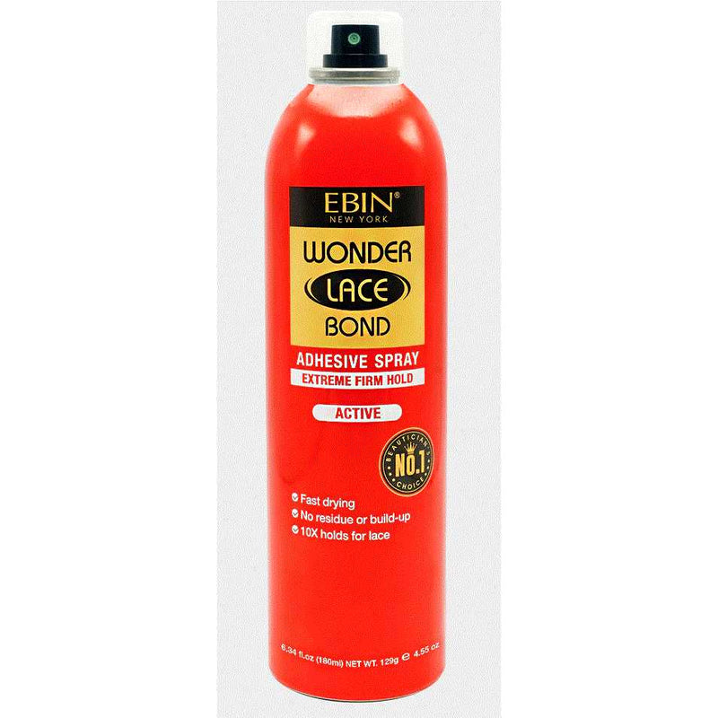 Ebin Wonder Lace Bonding Wig Adhesive Spray ,Extreme Firm Hold 6.08oz