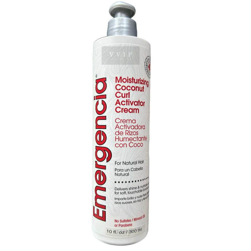 Emergencia Moisturizing Coconut Curl Activator Cream for Natural Hair 10oz