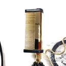 Peine profesional Gold 'N Hot de oro de 24 quilates para alisar y peinar