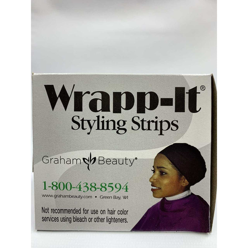 Graham Wrapp-It Maximum Strength Styling Wrap, Black 40 Strips/Box BLACK (y5)