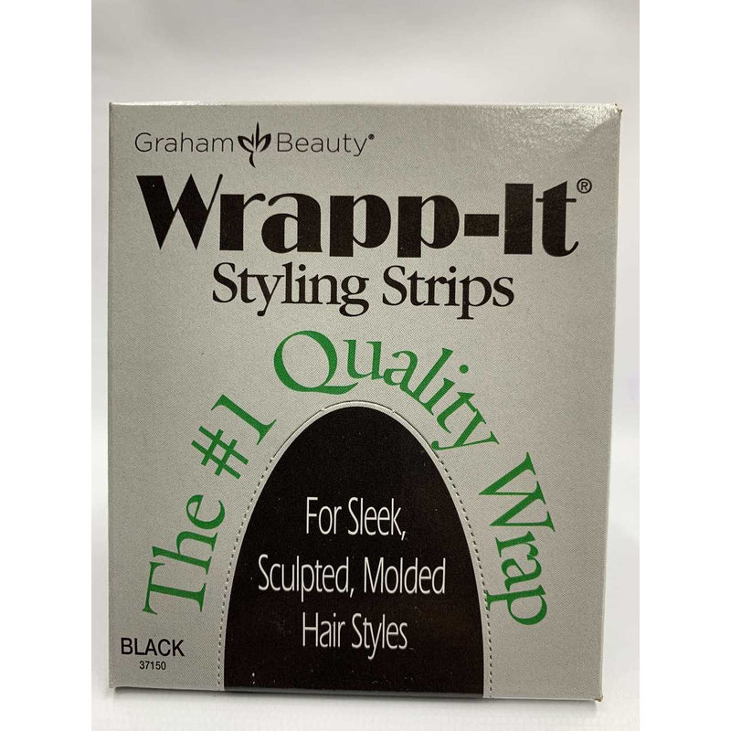 Graham Wrapp-It Maximum Strength Styling Wrap, Black 40 Strips/Box BLACK (y5)