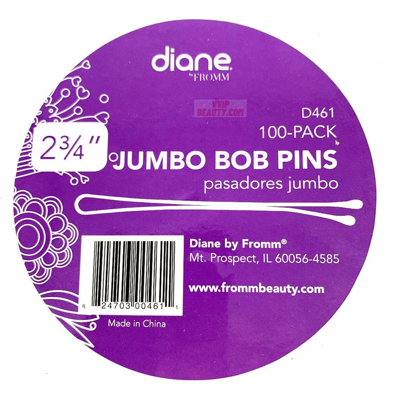100 Pack 2½” Jumbo Bob Pins Black-Bronze
