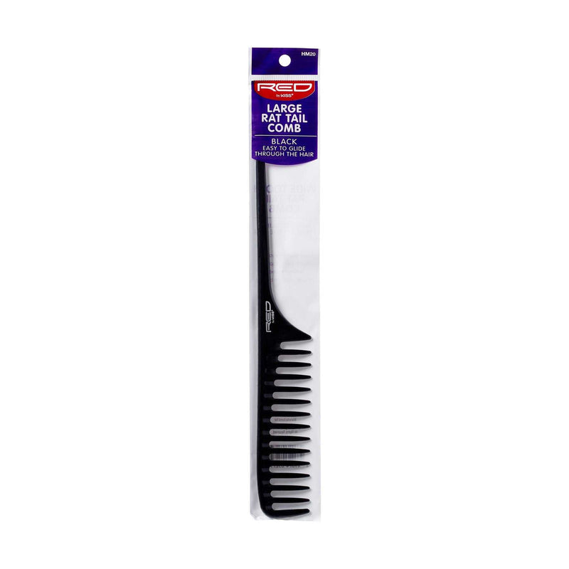 LARGE RAT TAIL COMB BLACK - HM20