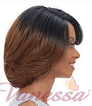 Peluca Vanessa Express Super C con raya lateral de encaje - SUPER C JANE