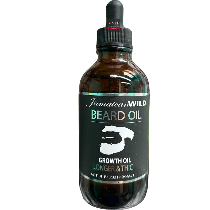 Jamaican Wild Beard Oil Growth Oil Longer&Thic (Black) 4oz