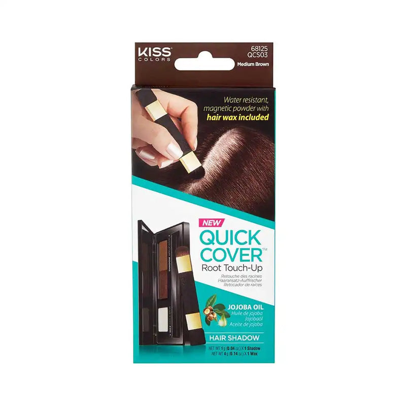 KISS Quick Cover Root Touch up Hair Shadow Included Hair Wax (M21)