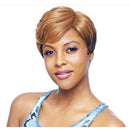 PELUCA SINTÉTICA DE FIESTA VANESSA CON ENCAJE, RAYA EN J INVERTIDA PROFUNDA - DRJ LEVIA *