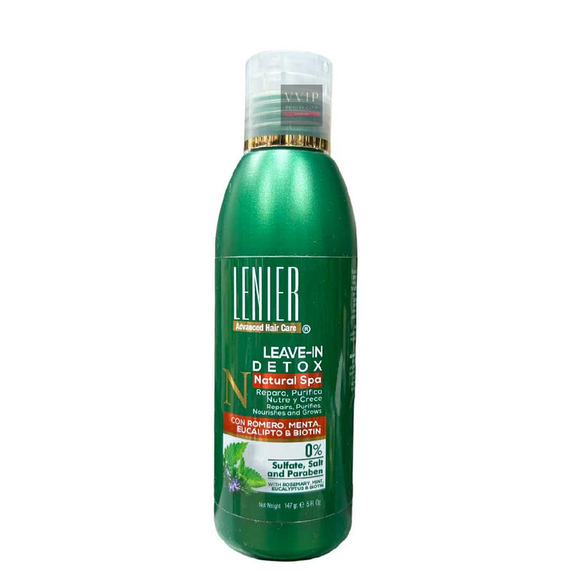 Lenier Detox Leave-In w/ Rosemary, Mint, Eucalyptus & Biotin 5 oz, Green