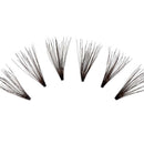 Pestañas individuales largas, triples, negras, sin nudos (70 unidades)-KPE06TB