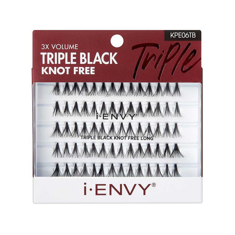 Long Triple Black Knot Free Individual Lash (70pcs)-KPE06TB