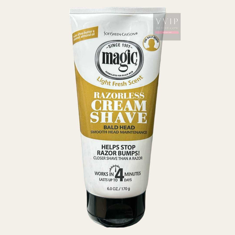Magic Razorless Cream Shave - Bald Head 6 oz
