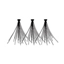 Pestañas individuales con nudo, negras ultra medianas (70 unidades)-KPE02UB