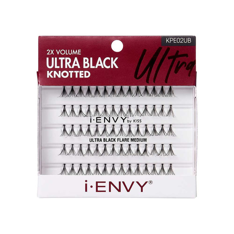 Medium Ultra Black Knotted Individual Lash (70pcs)-KPE02UB