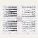 Pestañas individuales Mudium Ultra negras sin nudos, paquete múltiple (280 unidades)-KPE05UB