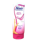 Loción depilatoria Nair para cuerpo y piernas, aceite para bebés 255 ml