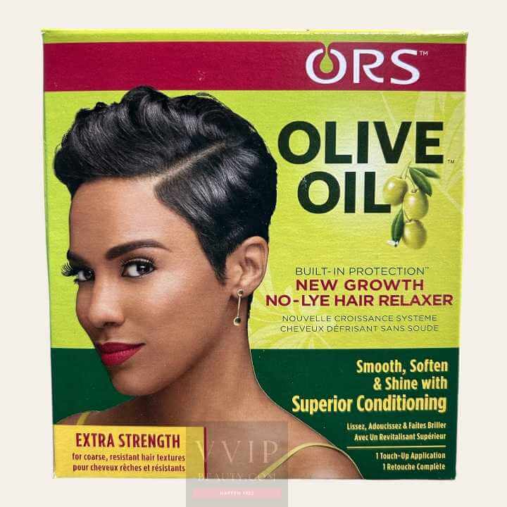 ORS Olive Oil Hair Relaxer, No-Lye, New Growth, Built-In Protection, Extra Strength (100)