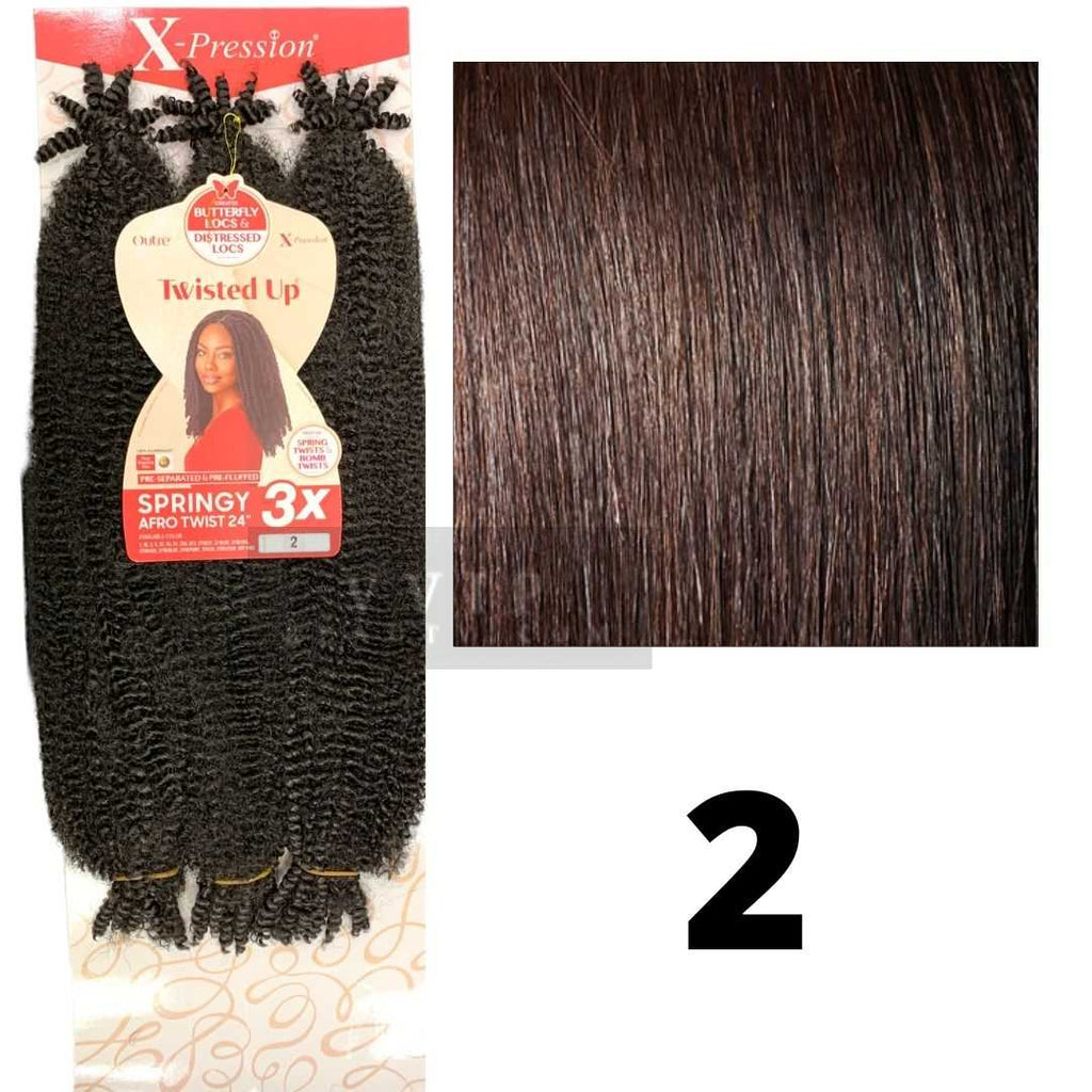 Outre Synthetic Braid X PRESSION TWISTED UP 3X SPRINGY AFRO TWIST 24