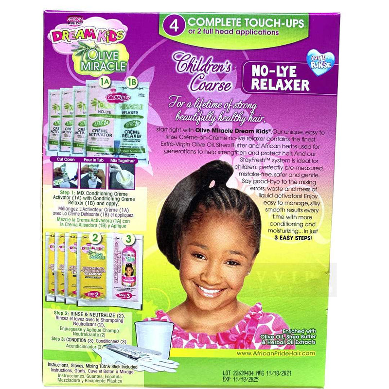 African Pride Dream Kids Olive Miracle 4 Touch-Up Relaxer  - coarse
