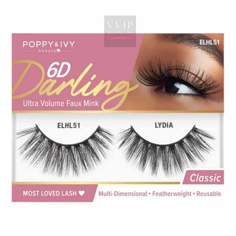 Poppy & Ivy 6D Darling Lashes-ELHL51 Lydia (M1)