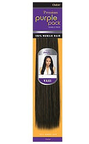 Paquete premium morado de cabello humano Yaki de 8" (66) 