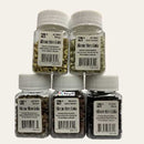 Anillos de microenlace de silicona premium con cuentas forradas para extensiones de cabello con punta en I, 500 unidades - NEGRO, MARRÓN OSCURO, MARRÓN, BEIGE, RUBIO (M6)