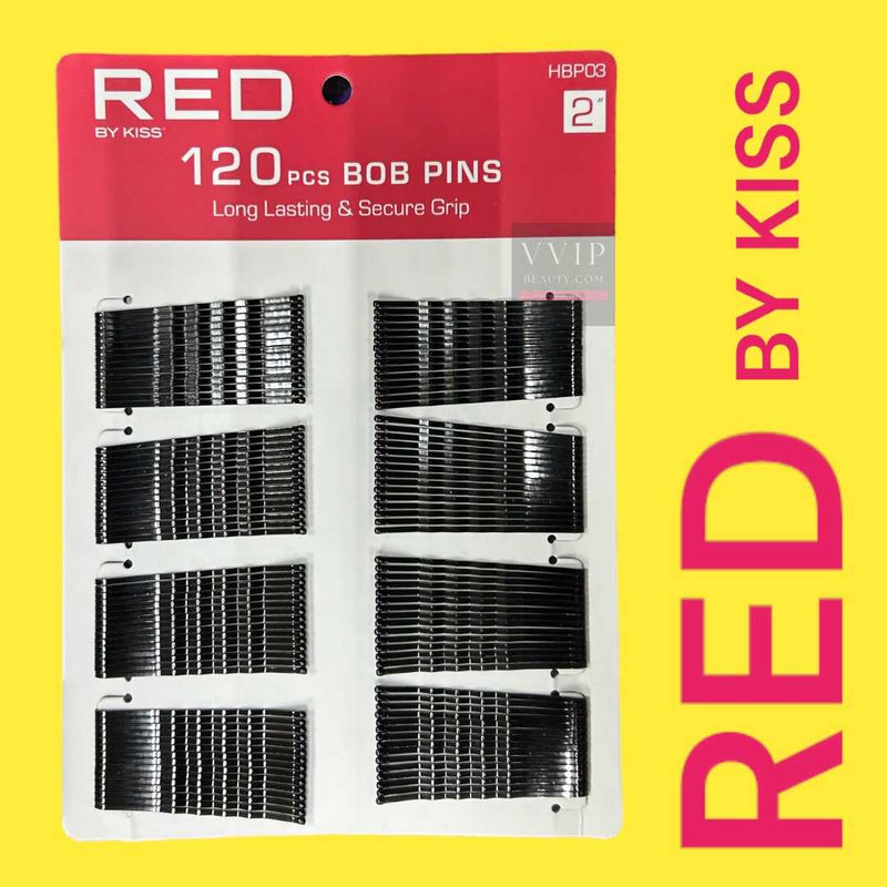 RED BOB PINS 2" 120CT Black HBP03