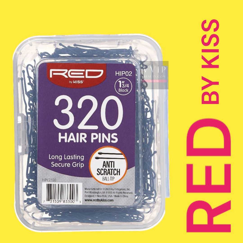 RED HAIR PINS 1 3/4"320CT  Black HIP02