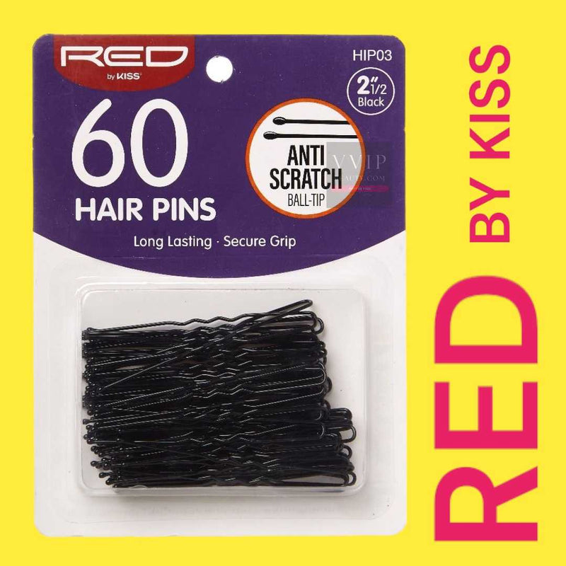 RED HAIR PINS 2 1/2"60CT  Black HIP03
