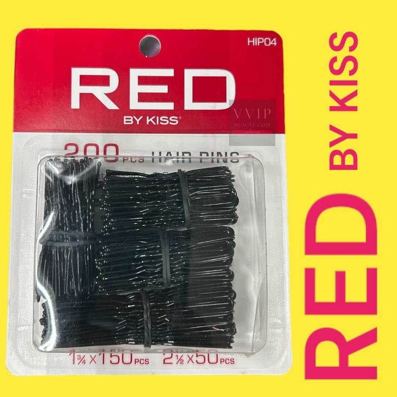 RED HAIR PINS 1 3/4" & 2 1/2" 200CT Black HIP04 (65)