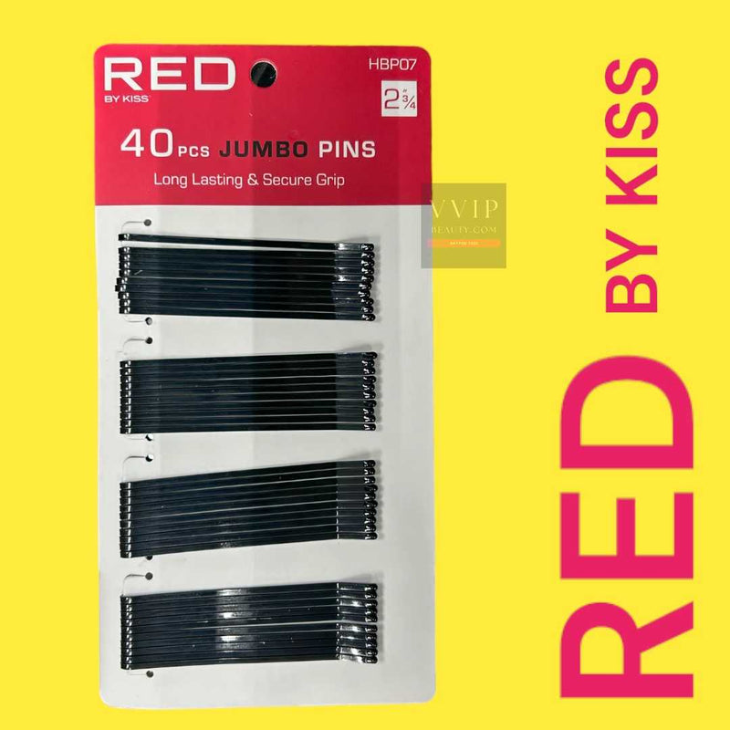 RED JUMBO PINS 2 3/4"40CT Black HBP07
