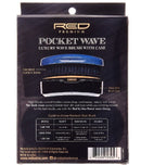 Cepillo de bolsillo RED Premium Pocket Wave X Bow Wow - Cepillo de palma curvo DURO (0017)