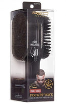 Cepillo de palma RED Premium Pocket Wave con estuche Bow Wow BORPP05- (Doble cara)