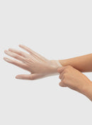 Guantes de vinilo transparentes sin polvo Fromm, 100 unidades - Medianos