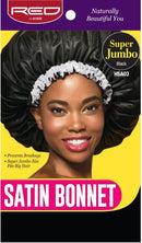 Gorro de satén rojo de Kiss, negro, súper jumbo (138)