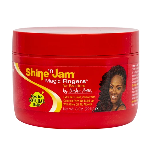 Shine N Jam Magic Fingers, for Braiders, Extra Firm Hold - 8 oz  (B00005)