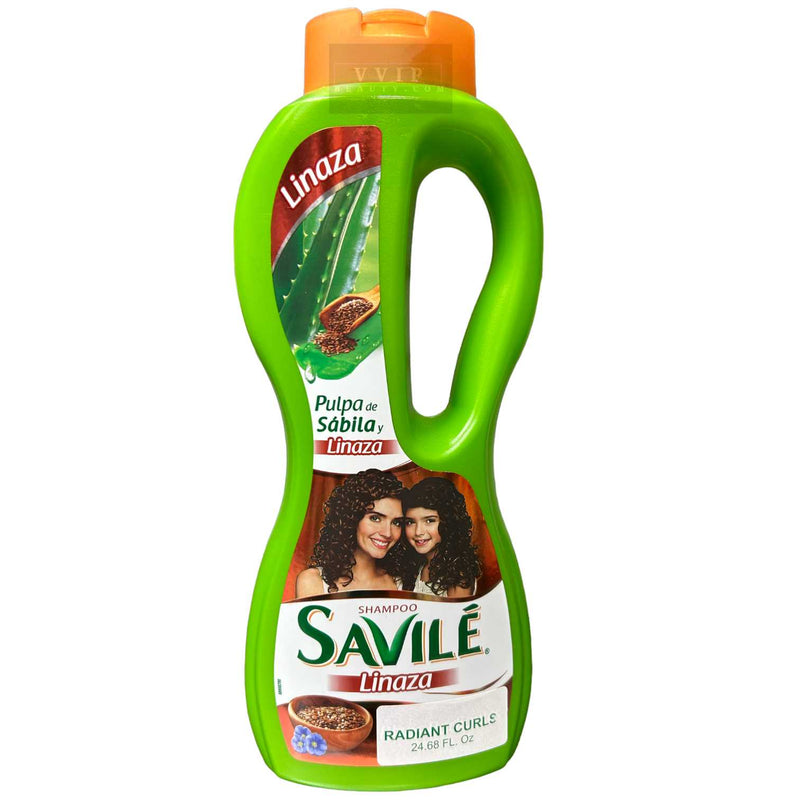 Savile Shampoo Linaza, Rizos Radiantes 24.68oz (27)