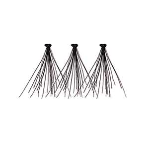 Short Ultra Black Knotted Individual Lash (70pcs)-KPE01UB