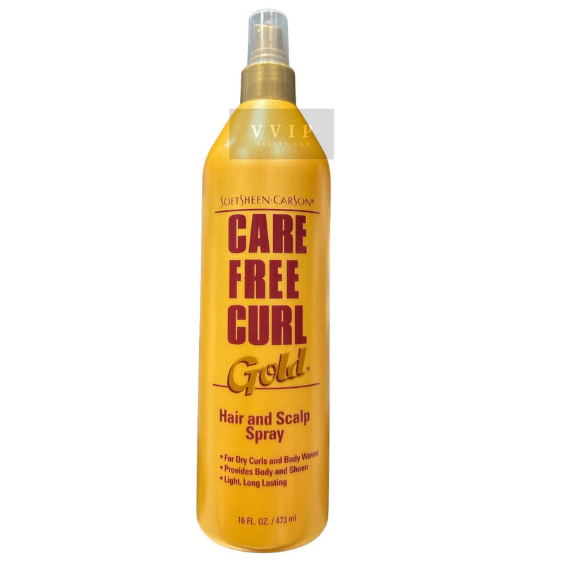 Softsheen Carson Care Free Curl Gold Hair Scalp Spray 16oz (38)