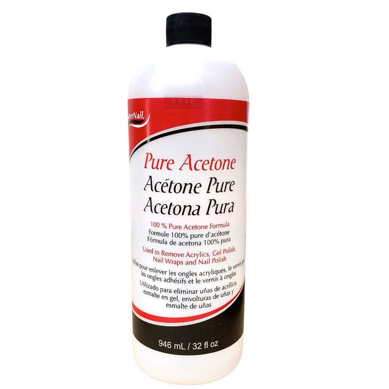 Super Nail Pure Acetone Polish Remover 32 oz