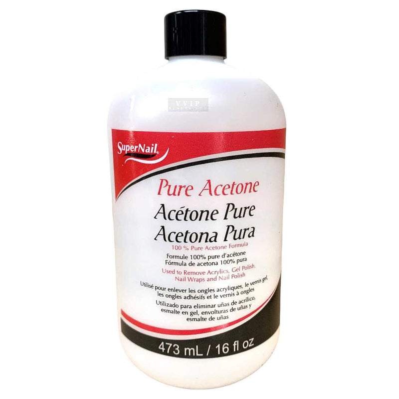 Super Nail Pure Acetone Polish Remover 16 oz