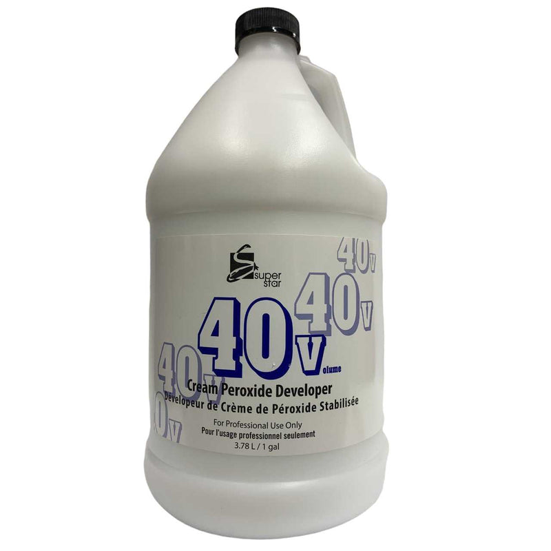 Super Star 40 Volumes Hair Cream Peroxide Developer-1Gallon ^