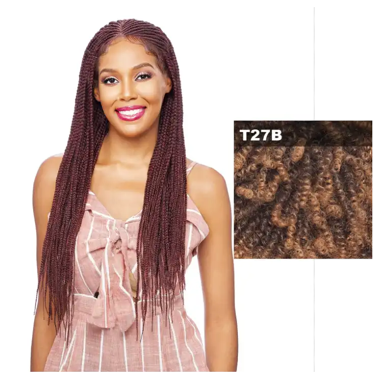 TDBL BOXY 34 Braid Synthetic wigs -Lace Front Wigs -bast wig dealer